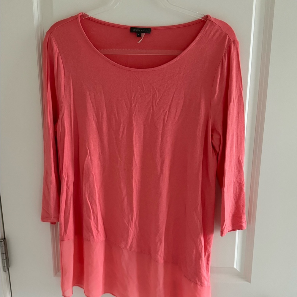 Vince Camuto Coral asymmetrical top - Picture 3 of 6